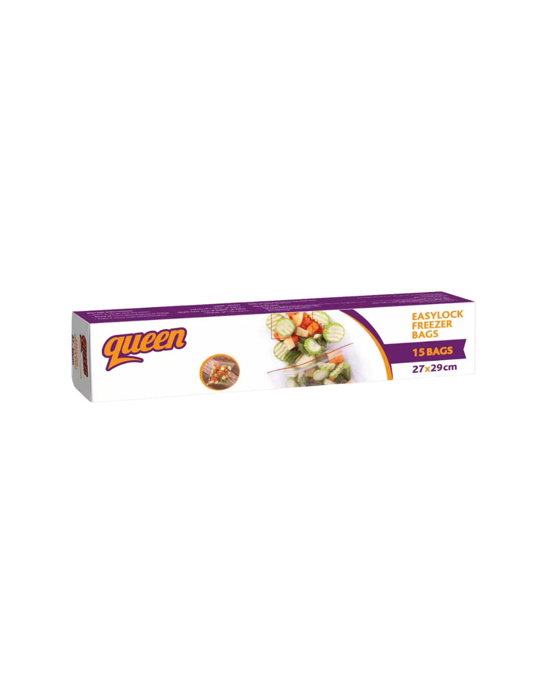 Freezer Bags Easy Lock Med 15 Bags Queen