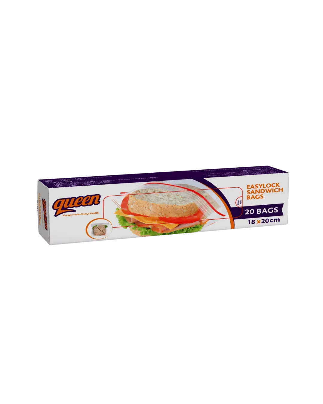 Freezer Bags Easy Lock Small  20 Bags Queen