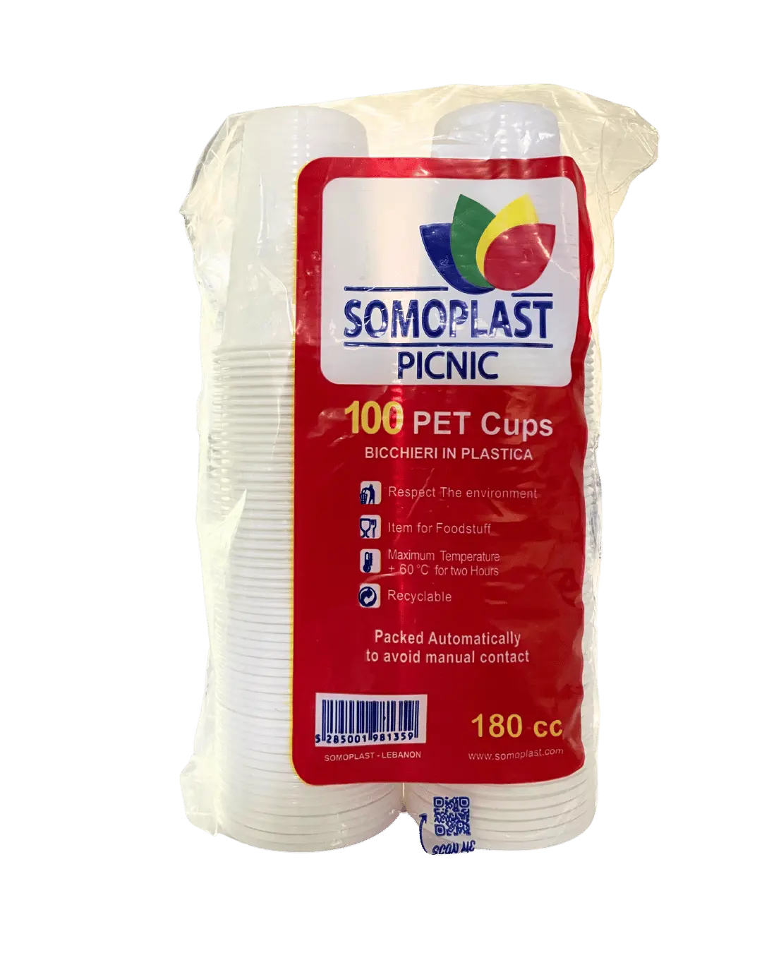 Plastic Cups Picnic SP 100 Pcs